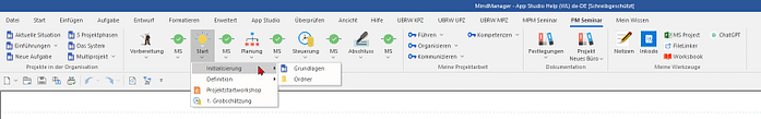 App Studio - Menü PM Seminar